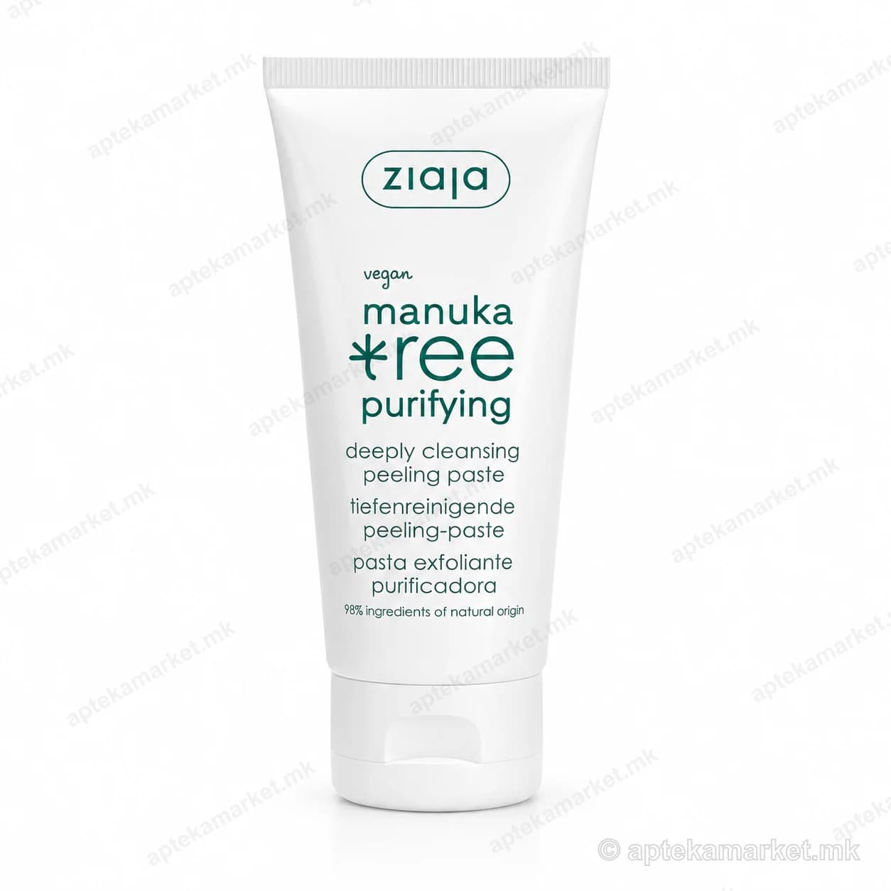 Ziaja Manuka Tree Purifying Deep Cleansing Peeling Paste, paketim, AptekaMarket