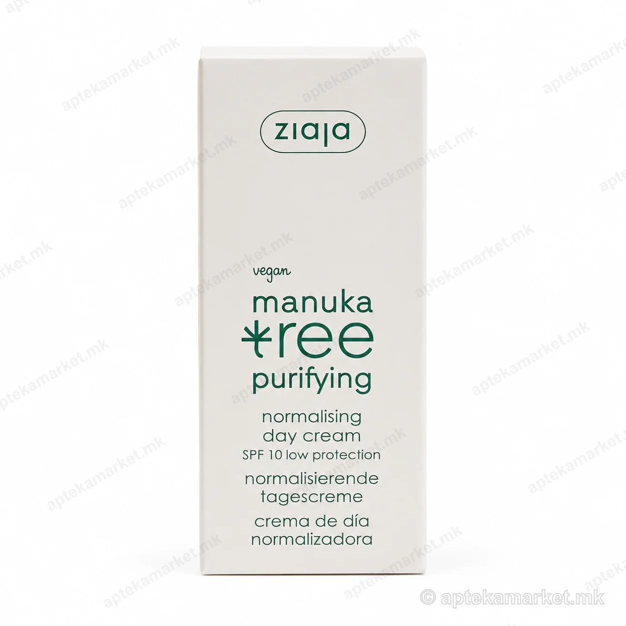Ziaja Manuka Tree Normalising Day Cream SPF10 дневен крем пакување
